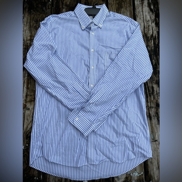 Jos A Bank 1905 Mens Long Sleeve Button Down Striped Dress Shirt. 16 1/2 -35 - Picture 3 of 4